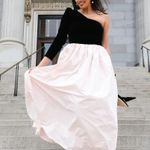 Antonio Melani NWT x Born on Fifth Blair One Shoulder Velvet Woven Taffeta dress Photo 1