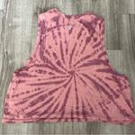 Free People Movement Tie Dye Purple Cotton Muscle Tank Breathable Boho L Photo 3
