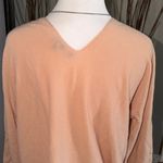 Vince  100% Cashmere Peach Long Sleeve V-Neck Top Photo 5