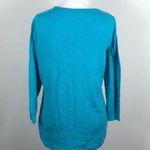 The Limited Sz L Gorgeous Teal Sweater Viscose Nylon Wool Blend Machine Washable Photo 6