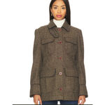 Free People  Renaux Herringbone Officer Jacket XS Photo 2