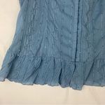 Studio 1940  size extra large corset front Light Blue Blouse y2k 90s lace sweethe Photo 5