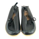 Kunsto Womens Loafers Slip On Leather Black Size 37 US 6 Photo 1