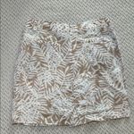 Tommy Bahama  Tropical Tan and White Mini Skirt, linen size 0 Photo 3