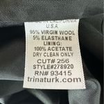 Trina Turk Virgin Wool Pencil Skirt Knee Length Women’s 4 Black Photo 6