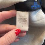 ALC Frank A.L.C Black and Blue Long Sleeve Mini Dress Photo 3