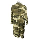 Anthropologie  Maeve Kieran Green Camouflage Long Sleeve Cardigan Sweater Coat S Photo 1