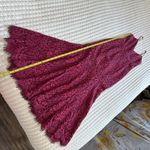 NBD Brielle Raspberry & Magenta Pink Flared Base Midi Dress Sz XS Extra Small Photo 2