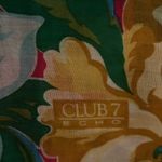 'CLUB 7 ECHO' Large Chintzy Floral Scarf 30” square‎ Red Photo 1