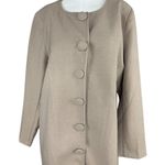 Belle by Kim Gravel Faux Wool Out On The Town Topper Silver Mink NWOT Brown Size L Photo 9
