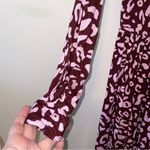Modcloth  Animal Print Ruched Bust and Sleeves Midi Dress Size Small Photo 3