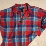 Polo Ralph Lauren Red/Blue Plaid Sleep Shirt Size L (men) XL (women) Red Photo 0
