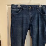 Tahari  Plus Stretch Straight Leg Dark Rinse Jeans Size 38 Photo 2