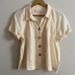 Free People We the Free Linen Button Down Top Photo 4