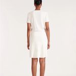 Veronica Beard  Cover Up Dress White Jersey Tshirt Sz L Photo 1