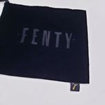 Fenty Black Velvet Drawstring Ribbon Bag Photo 1