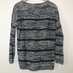 Eileen Fisher Elieen Fisher Long Sleeve Grey Striped Sweater Photo 4