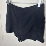 Altar'd State  Black Tiered Shorts Hidden Back Zipper Women's Size Medium Photo 7