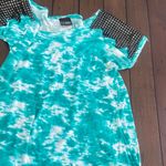 Daytrip Turquoise Tie-Dye Studded Sleeve Top size-S Photo 4