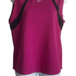 Nike Women Top L Fuchsia Stretch Activewear Textured Sporty Running Walk Gym Photo 0