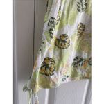 The Sweatshirt Project Cotton V Neck Large Sleeveless Blouse NEW Vacation‎ Palm Photo 1