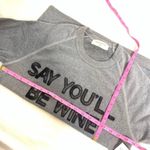 NWT Say you’ll be wine sequin beaded sweatshirt Gray Size L Photo 6