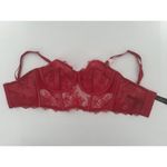 Victoria's Secret  Set VS Lingerie Pants Bra 36 D Red Lace Sexy Archives Hot​ Photo 12