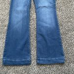 Hot In Hollywood Silky Denim Pull On Flare Jeans Size XSP Stretch 90s, Y2K Vibes Blue Photo 1