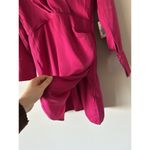 Black Tape Pink Ruched Satin Wrap Dress Size Medium Cocktail Special Occasion Photo 11