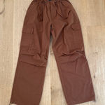 White Fox Boutique White Fox Parachute Cargo Pants Real Satisfaction Size XS Chocolate Brown Photo 0