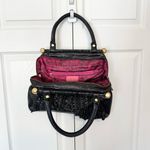 Betsey Johnson Vintage Genuine Leather black ruffle shoulder bag Photo 8