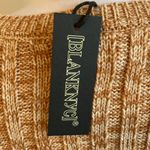 BLANK NYC Toffee Crewneck Balloon Sleeve Sweater Photo 4