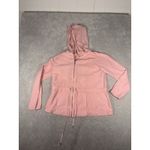 Tommy Bahama womens pink  jacket full zip hood tie waist Medium Photo 2