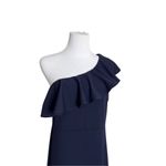 Lulus  Forever Ruffle One Shoulder Trumpet Dress Navy XL Sexy Cruise Date Night‎ Photo 5