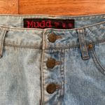 Mudd Light wash blue two toned jean  vintage skirt Photo 4