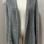 VICI  Cozy‎ Soft Fuzzy Chunky Gray Oversized Cardigan Sweater Small Photo 0