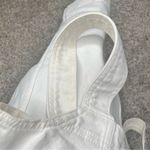 Madewell  Denim Button Front Square Neck Mini Dress in Tile White 0 NF931 Jean Photo 10