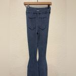 Maniere De Voir Manière De Voir Blue Ribbed Knit Flare Pants Size Medium Photo 3