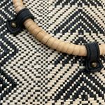 Wet Seal Womens Boho Woven Medium Purse Tote Bag Suede Faux Leather Accents. Photo 10