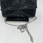 Jessica McClintock Black Mesh Evening Clutch Chain Shoulder Bag Glam Party Photo 1