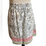 Ann Taylor Loft XS A-Line Pleated Midi Skirt pastel Floral Print Linen P… Photo 10