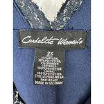 Candlelite Dress 2X Navy Lace Overlay Maxi Plus‎ Formal Evening Special Occasion Blue Photo 1