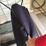 Tory Burch  size 6 black shimmer skirt midi pleated flattering Photo 11