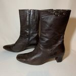 Antonio Melani  Womens Boots Sz 10M Mid Calf Brown Zip Studs Photo 8