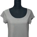 Eileen Fisher ‎ Shirt Dress Grey Cap Sleeve Organic Cotton Size Large Photo 1