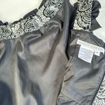 Maggy London Party Knee Length Black & White Satiny Sheath Dress Size 8 Photo 7