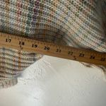 Blue Blush  Multicolored Striped Knit Sweater Pastel Rainbow Women's Size L Photo 8