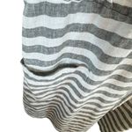 IZOD Gray White Striped Linen Cotton Sleeveless Collared Knee Length Dress XXL Photo 3