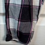Victoria's Secret  Plaid Black White Checkers Glittery Pajama Pants Small #2066 Photo 1