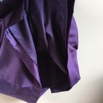 David's Bridal David’s bridal one shoulder purple satin wedding short‎ Dress Womens Plus… Photo 3